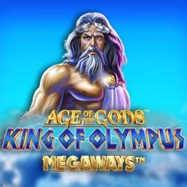 Age Of The Gods: King of Olympus Megaways logo – Slots by Origins at Stake Casino