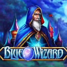 Blue Wizard online game logo by Quickspin on casinostakee.com