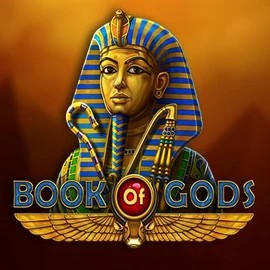 Book of Gods slot logo by BF Games at Stake Casino