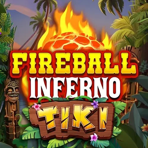 Fireball Inferno Tiki by NetEnt, showcased at casinostakee.com – game logo