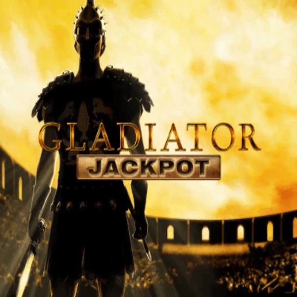 Gladiator Jackpot online game logo by Playtech on casinostakee.com