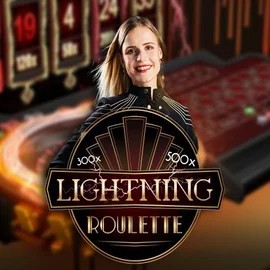 Lightning Roulette game by Evolution – logo hosted on Stake Casino