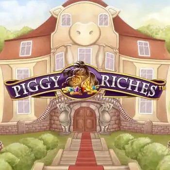 Slots logo of Piggy Riches from NetEnt at Stake Casino