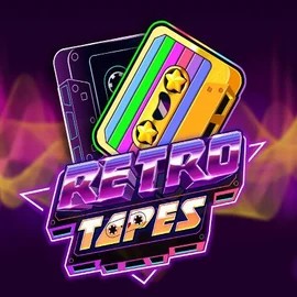 Retro Tapes logo by Push Gaming at Stake Casino