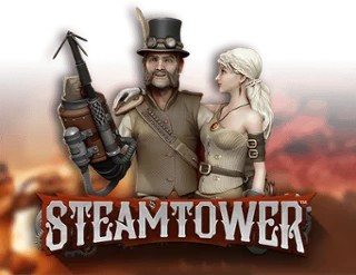 Steam Tower Slot logo by NetEnt at Stake Casino
