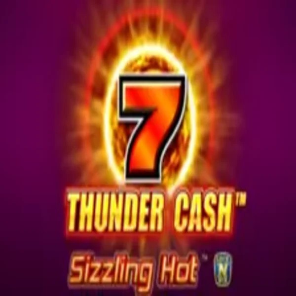 Thunder Cash Sizzling Hot online game logo by Novomatic on casinostakee.com