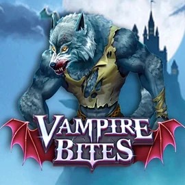 Vampire Bites slot logo by Amusnet Interactive at Stake Casino