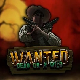 Wanted Dead or a Wild online game logo by Hacksaw Gaming on casinostakee.com