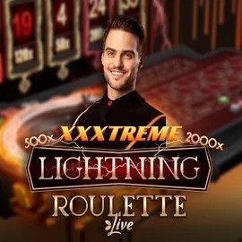 Official Live Casino logo: XXXtreme Lightning Roulette by Evolution at Stake Casino